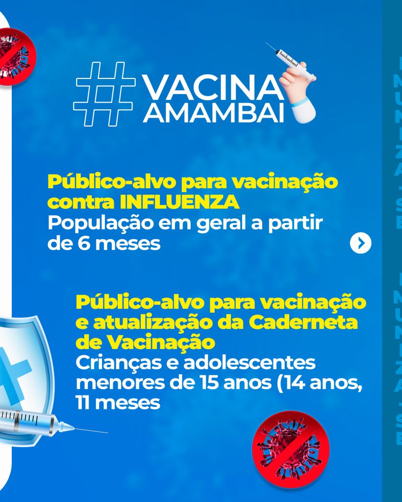 Saúde promove “Dia D” de vacinação contra a Influenza e COVID neste sábado