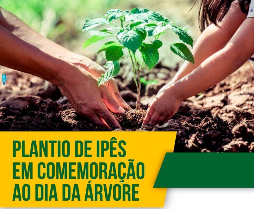 SEMAI realiza plantio de ipês em comemoração ao Dia da Árvore