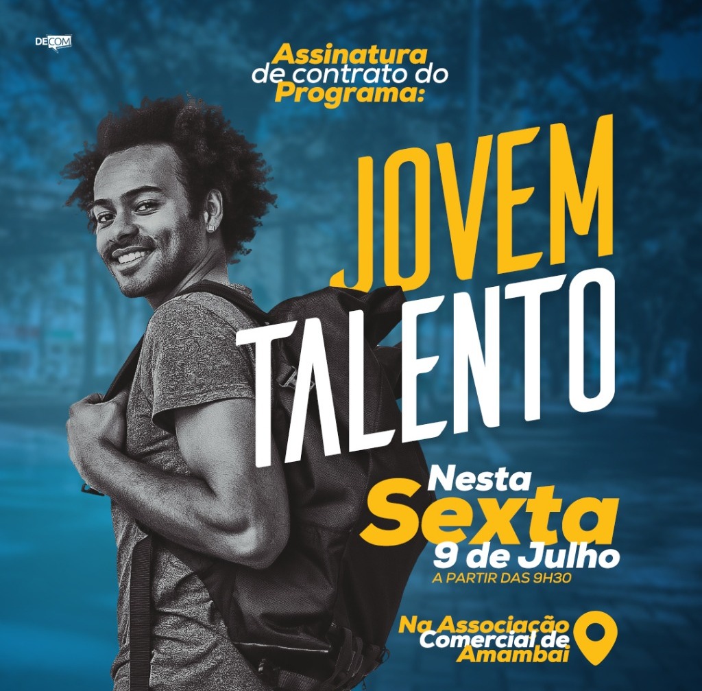 Prefeitura de Amambai, ACIA e CIEE assinam contrato do Programa Jovem Talento nesta sexta