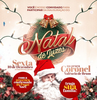 Prefeitura de Amambai inaugura Natal de Luzes nesta sexta