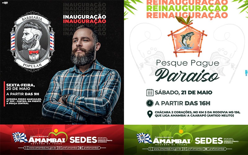 Semana termina com inauguração e reinauguração de empresas em Amambai