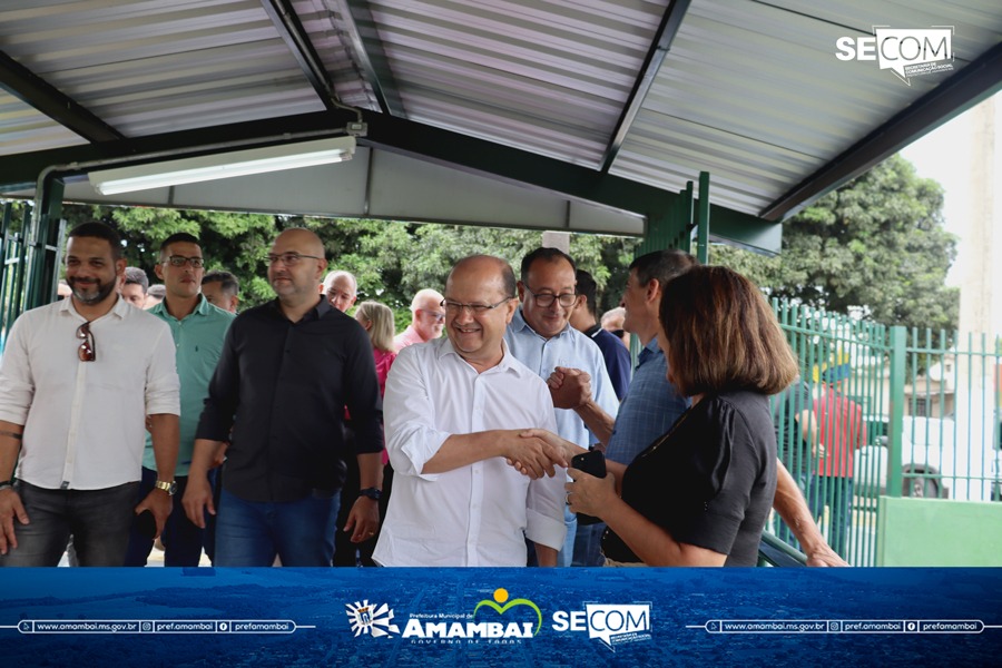 Governador Barbosinha e prefeito, Dr. Bandeira inauguram obras de Infraestrutura e Saneamento em Amambai