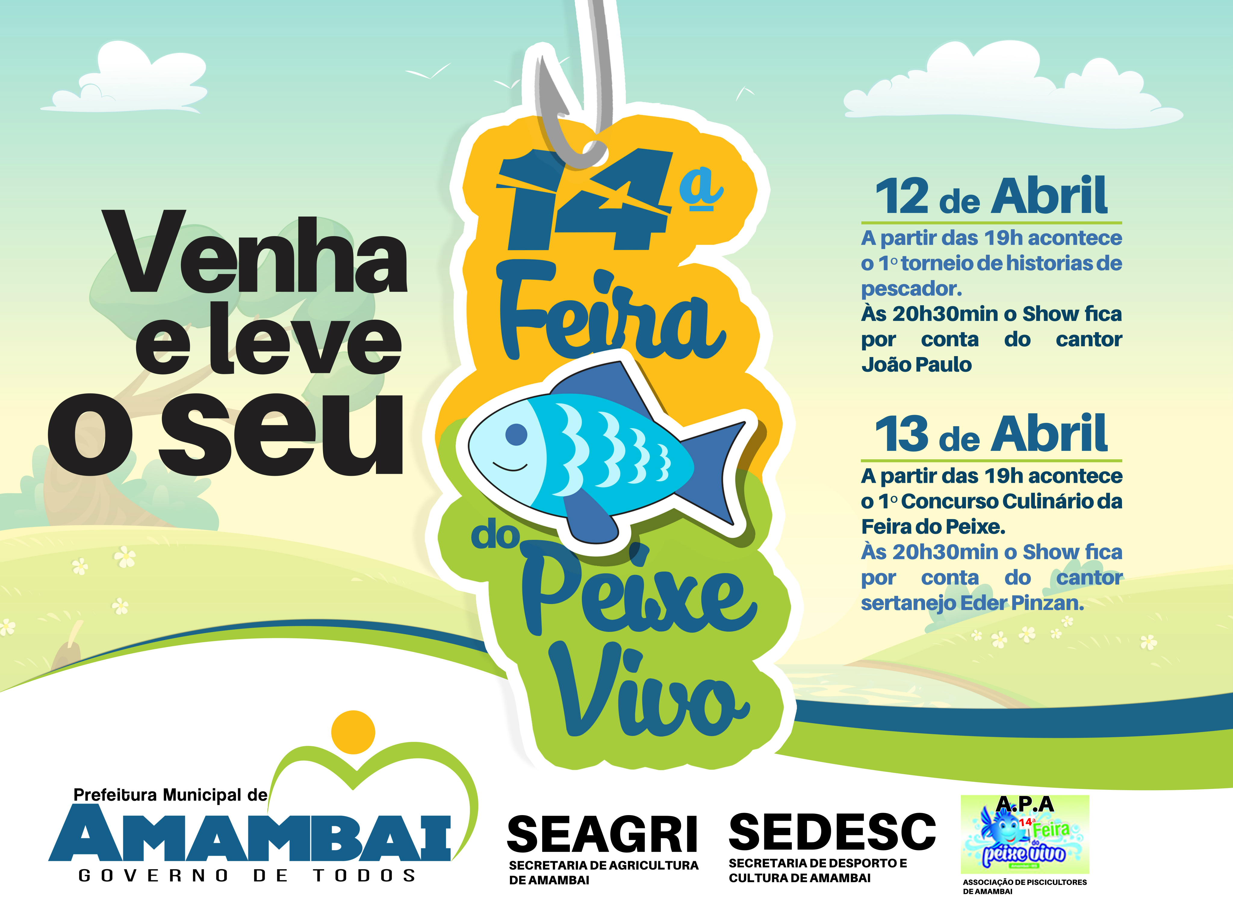 14ª Feira do Peixe será aberta nesta quarta-feira em Amambai