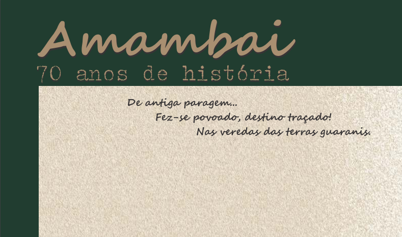 Livro: Amambai 70 anos de história