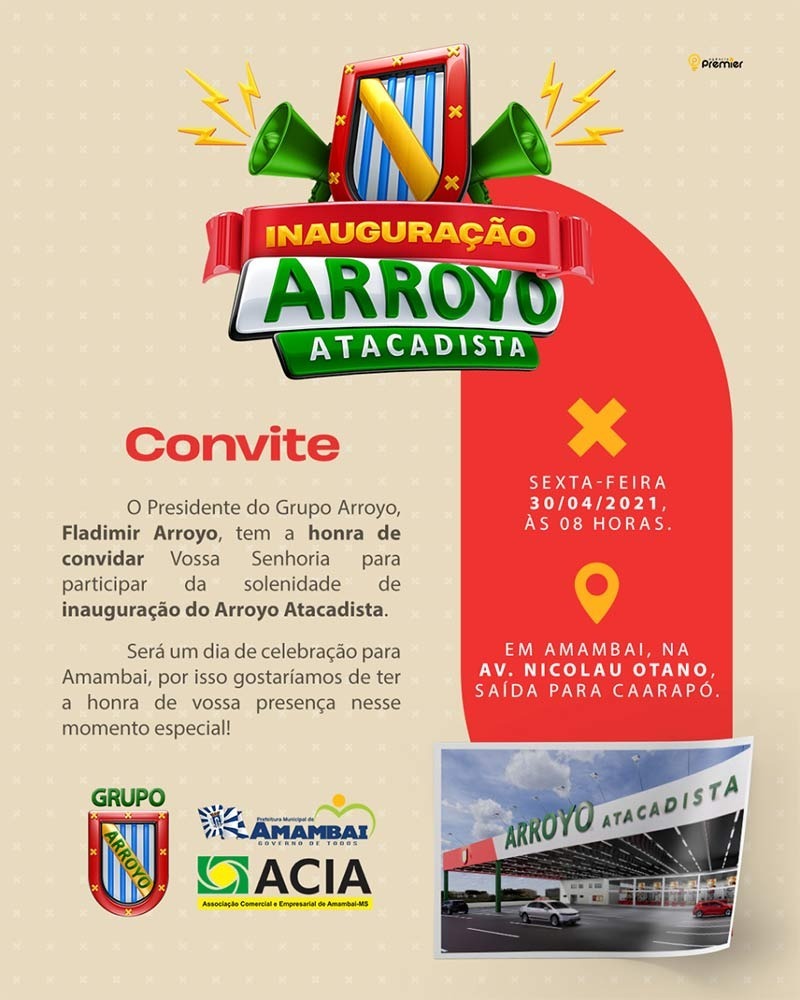 Grupo Arroyo inaugura Arroyo Atacadista nesta sexta-feira