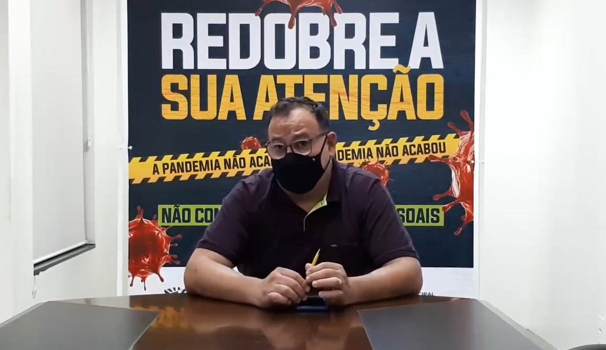 Prefeito Bandeira apela para consciência da população pedindo que não participem de aglomerações