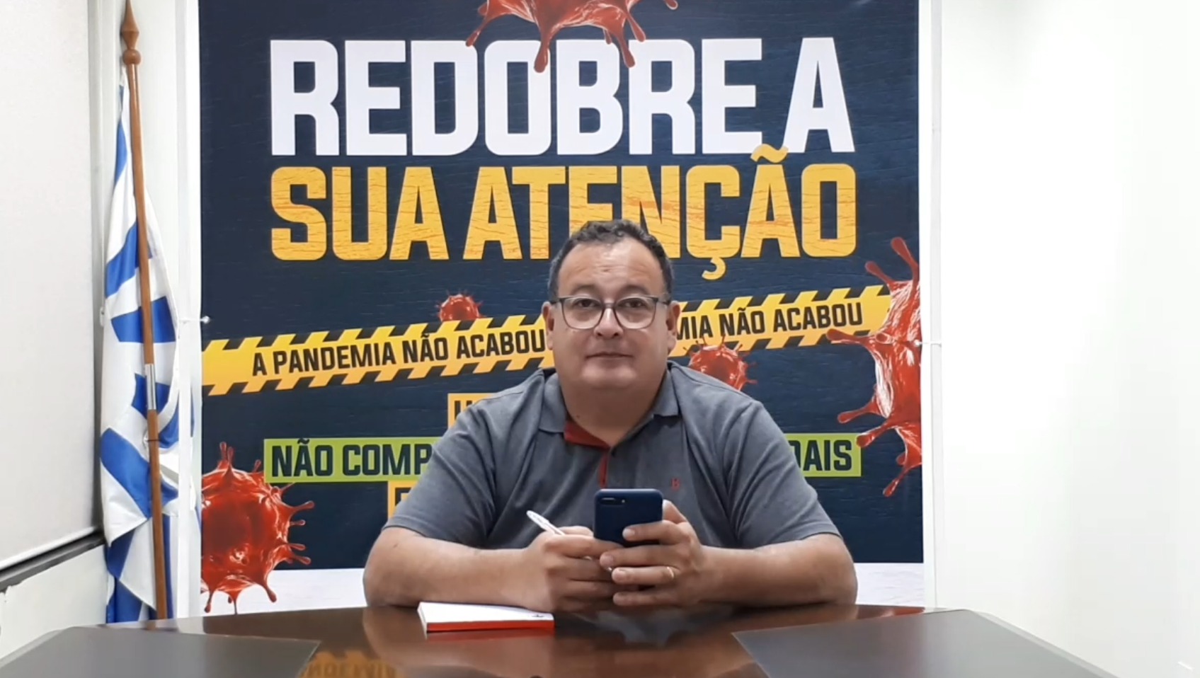 Durante live Prefeito Bandeira anuncia que vacinação do público geral acima de 40 anos terá início na sexta