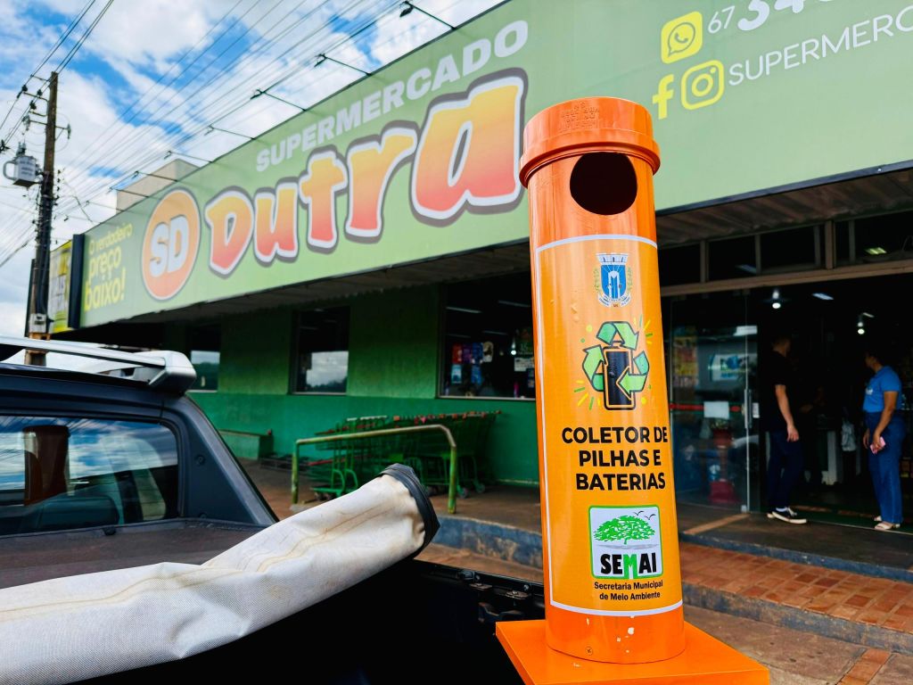 Prefeitura de Amambai é parceira na coleta de pilhas, baterias por meio da Semai