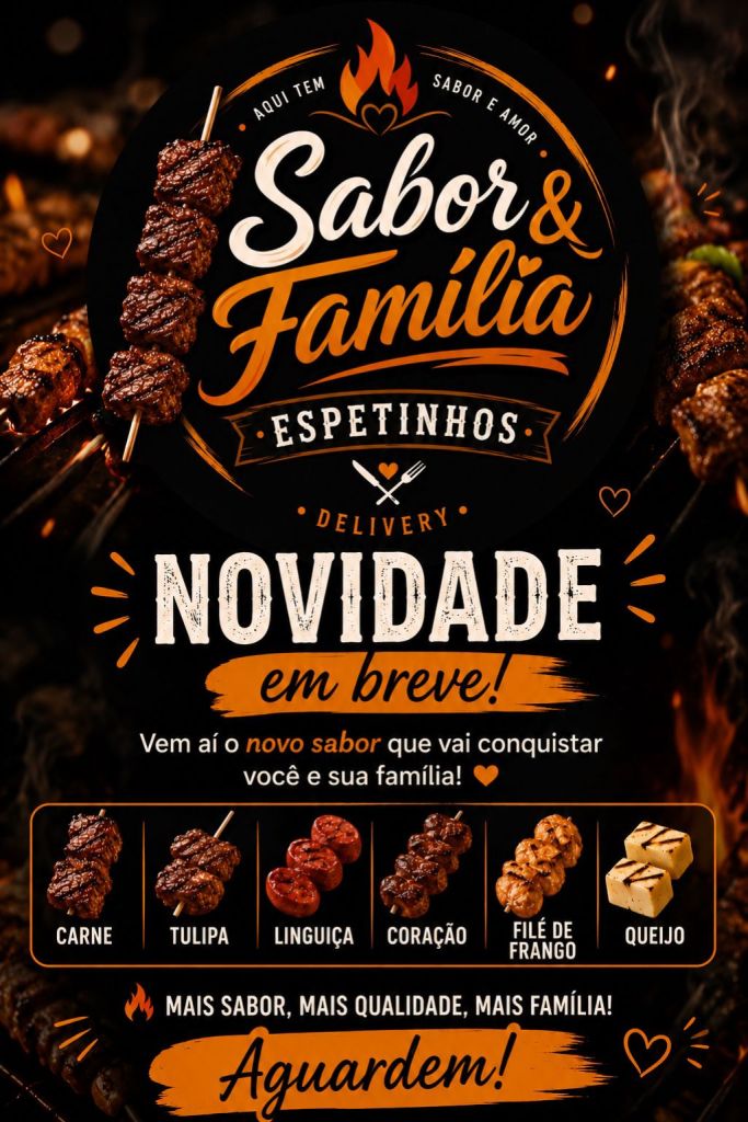 Casal de Amambai transforma sonho em empreendimento e lança delivery de espetinhos “Sabor & Família” Casal de Amambai transforma sonho em empreendimento e lança delivery de espetinhos “Sabor & Família”