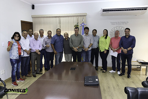 Em Campo Grande, prefeito Dr. Bandeira participa de reunião entre Governo do Estado e Consórcio CONISUL