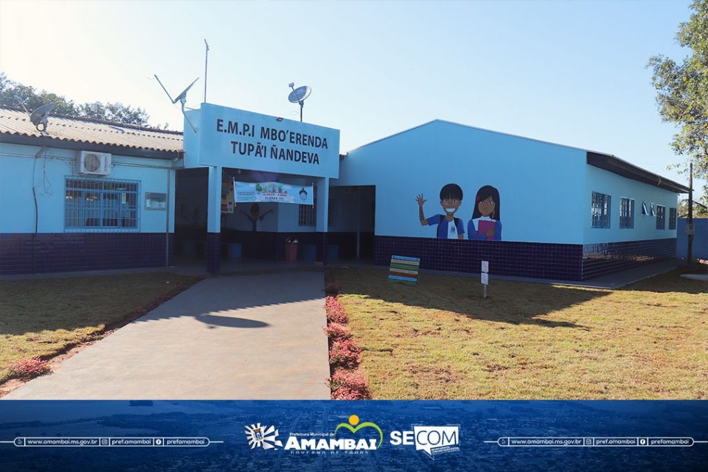 Comunidade da Aldeia Limão Verde comemora inaguração da reforma, adequação e ampliação da Escola Municipal Tupã Ñandeva