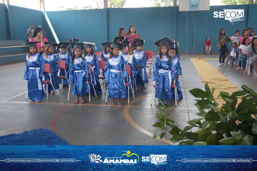 Escola Municipal Tupã’I Ñandeva celebra formatura dos alunos do Pré II