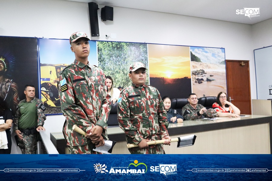 Projeto Florestinha forma novos cabos em cerimônia militar na Câmara Municipal de Amambai