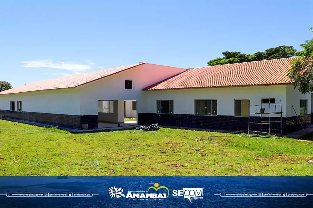 Obras do Centro de Atenção Psicossocial de Amambai estão na fase de acabamento