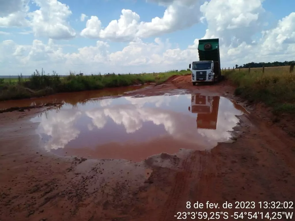 Prefeitura de Amambai prioriza manutenção de estradas para o escoamento da safra