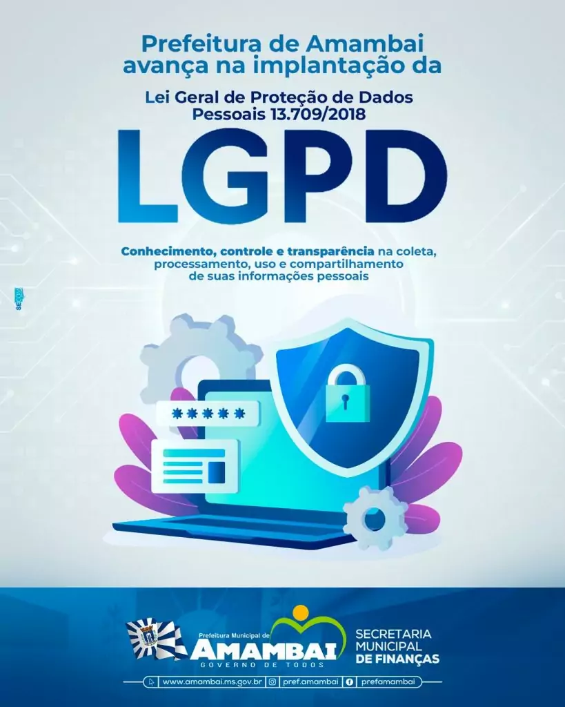 Amambai avança na implementação da Lei Geral de Proteção de Dados Pessoais (LGPD)